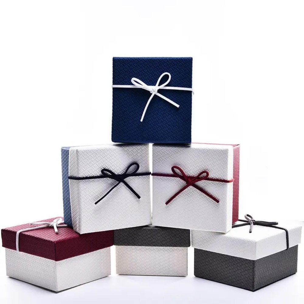 6 Pack High Quality Custom Cardboard Jewelry Gift Box With Pillow